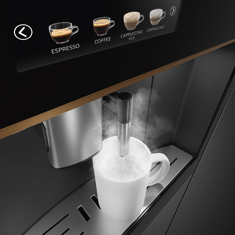 Aparat kafeje automatike e integruar SMEG Dolce Stil Novo Aesthetic, CMS4604NR, 45 cm