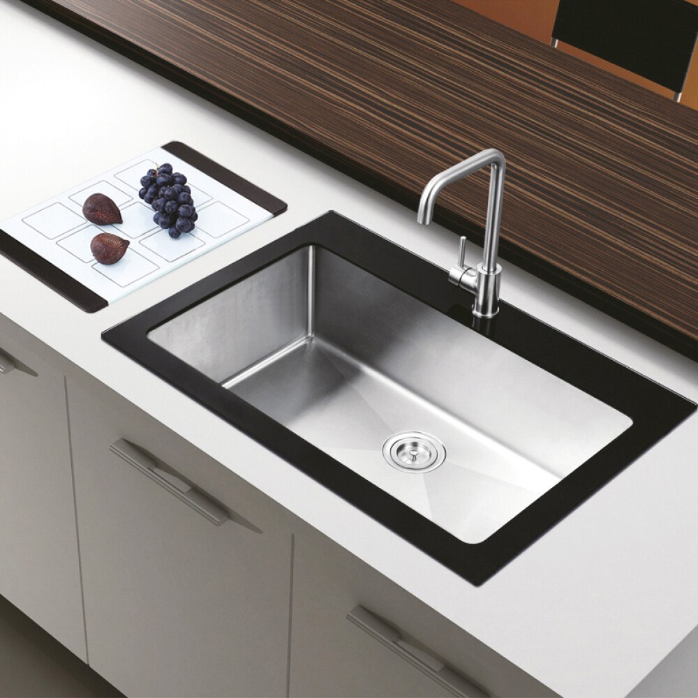 CookingAid GLAS I ZI I Zi Lavaman kuzhine  inox me gërshërë të personalizuar me xham të kalitur, kullues enësh/makaronash/frutash, skarë rrokullisje u inox,