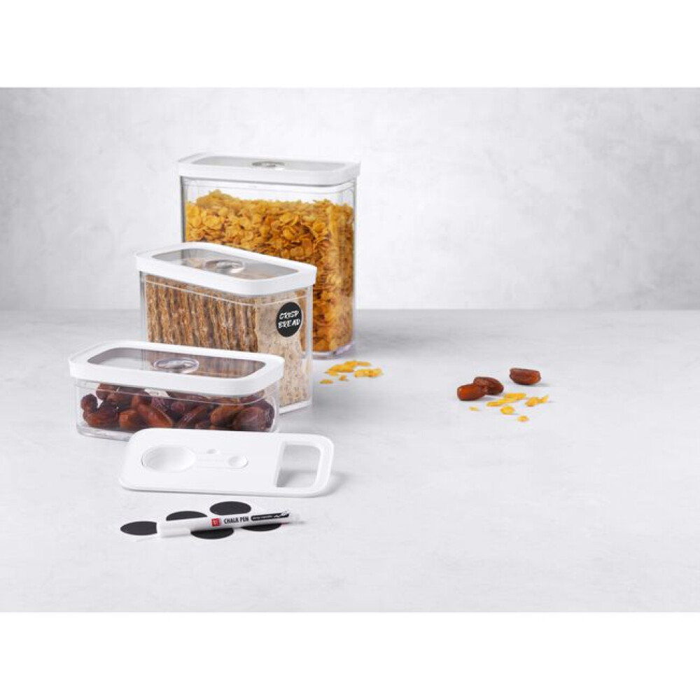Set CUBE Kuti me vakum madhësia M / 5 copë, transparent-bardhë - Zwilling