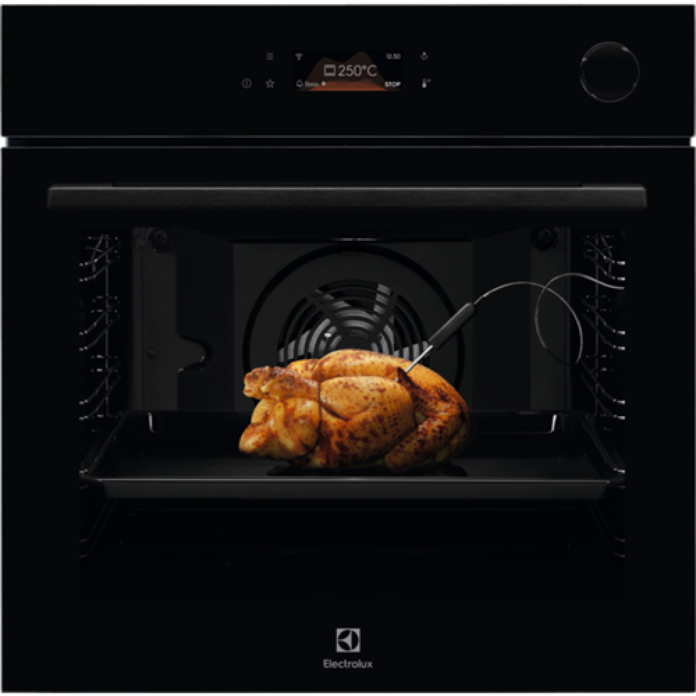 Furrë me avull Electrolux EOC8P39WZ, SteamCrisp WiFi me vetëpastruese pirolitike A+ 72 litra e zezë