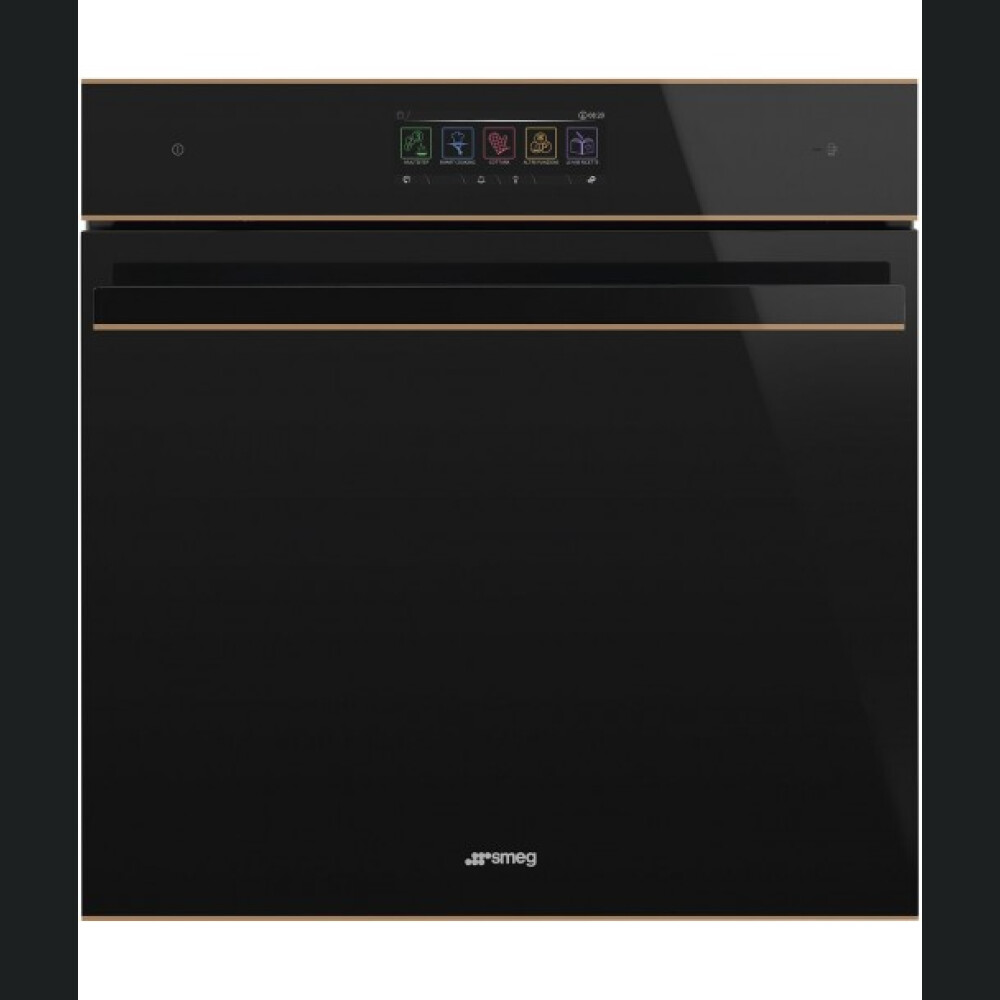 Furrë Smeg SO6606WAPNR Galileo Omnichef me funksion mikrovalë, WI-FI, koleksioni Dolce Stil Novo, 60 cm, i zi, 68 l