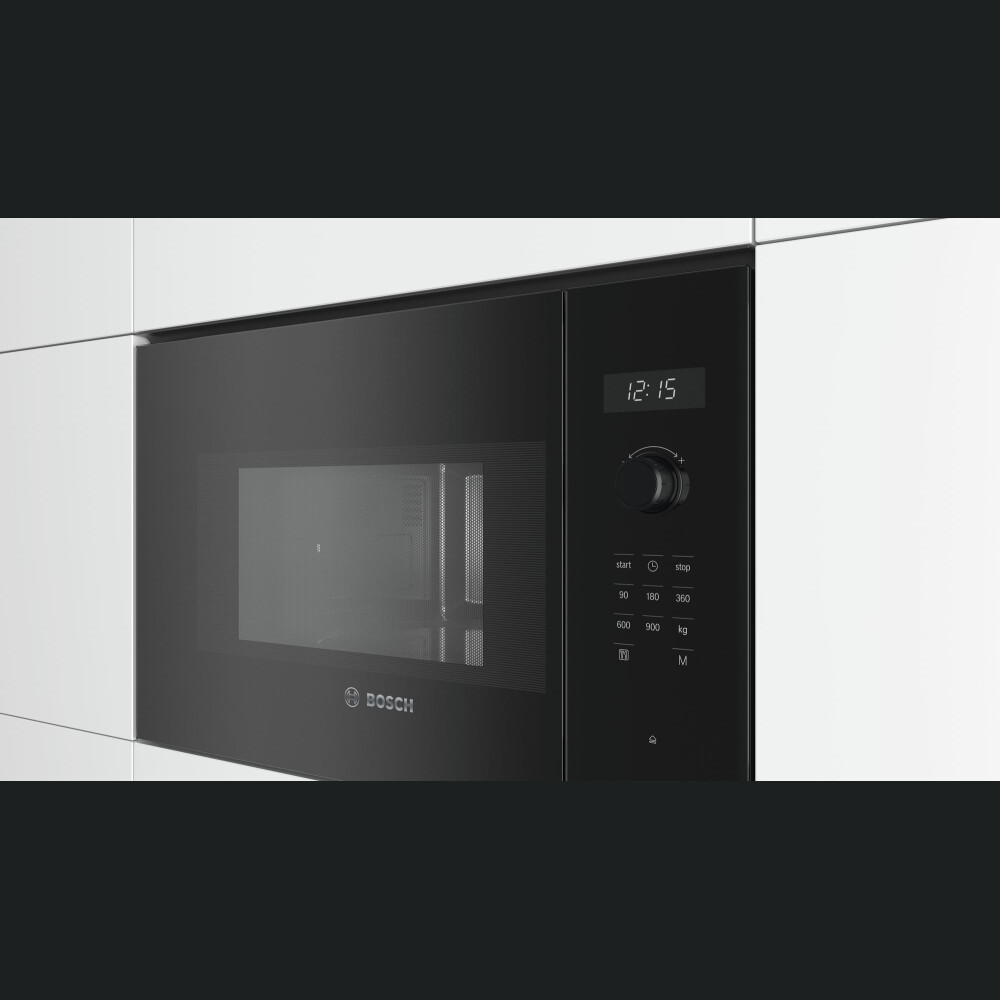 Furrë me mikrovalë Bosch BFL554MB0, 25 l, 900 W, E zezë