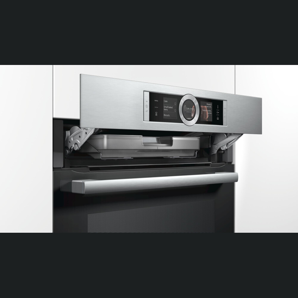 Furrë e integruar me avull Bosch HSG636ES1, 71 l, A+