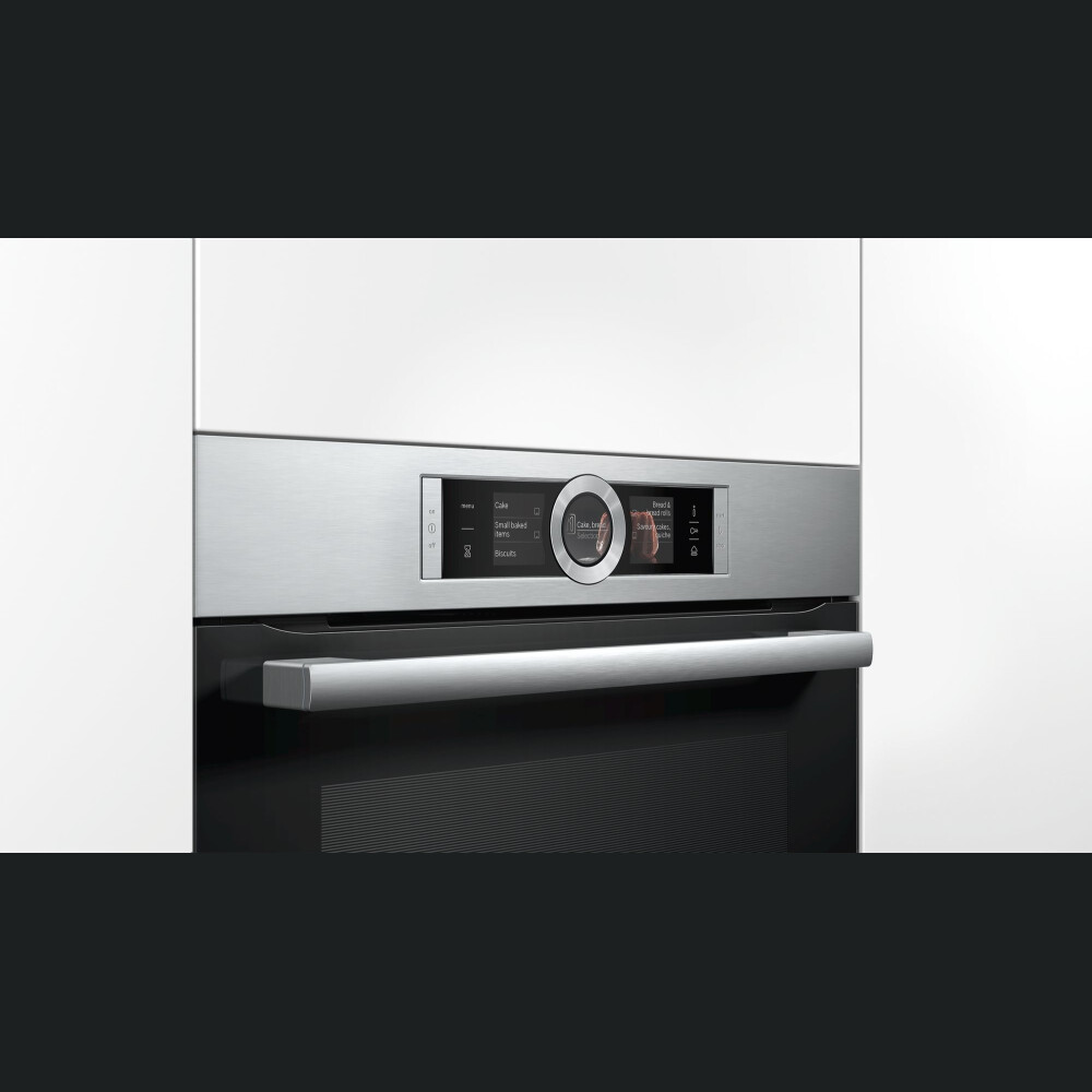 Furrë e integruar me avull Bosch HSG636ES1, 71 l, A+