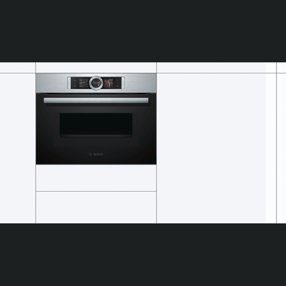 Furrë elektrike Bosch CMG656BS1, funksion mikrovalor, 45 l
