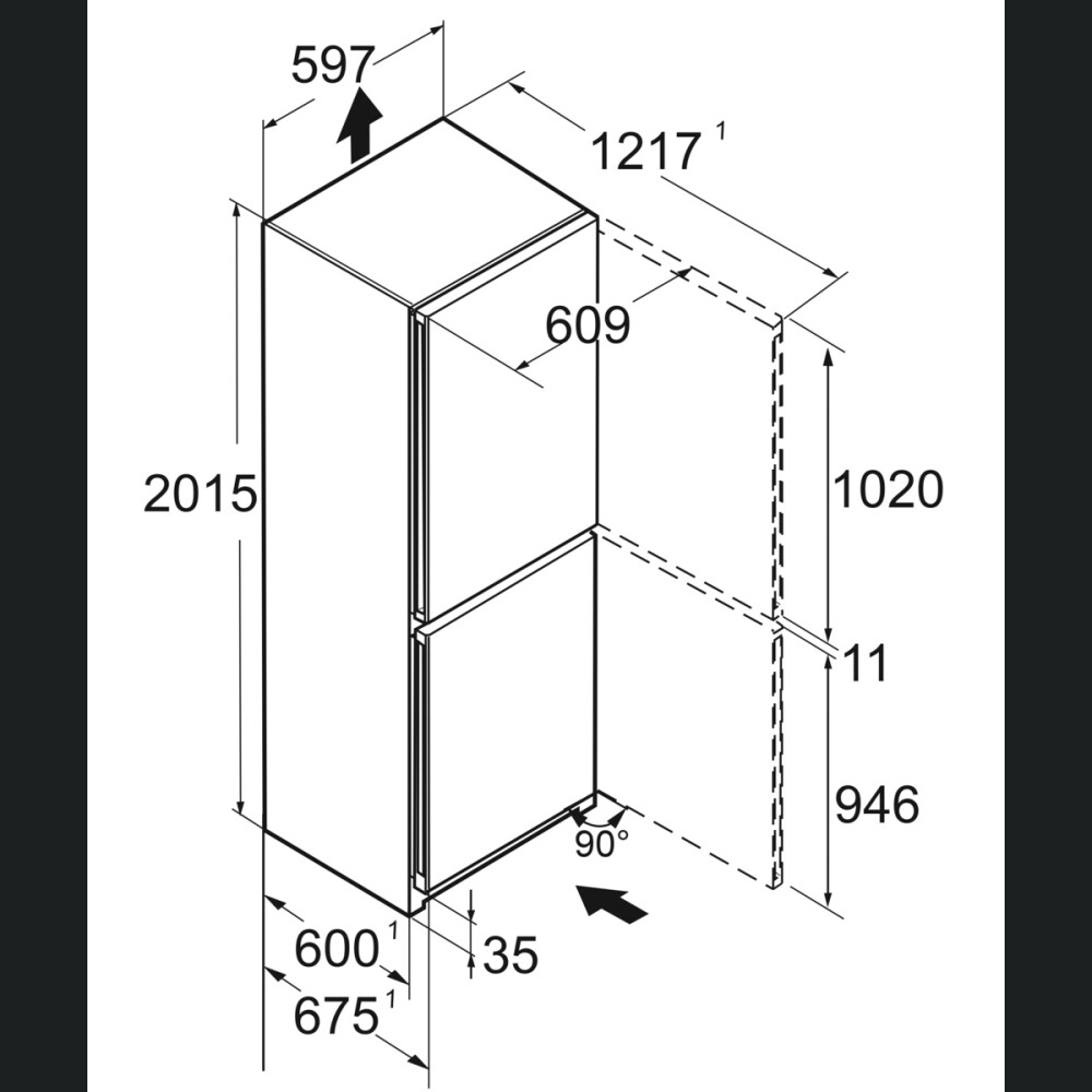 Frigorifer Liebherr CNd 5734, Plus NoFrost, 359 l, D