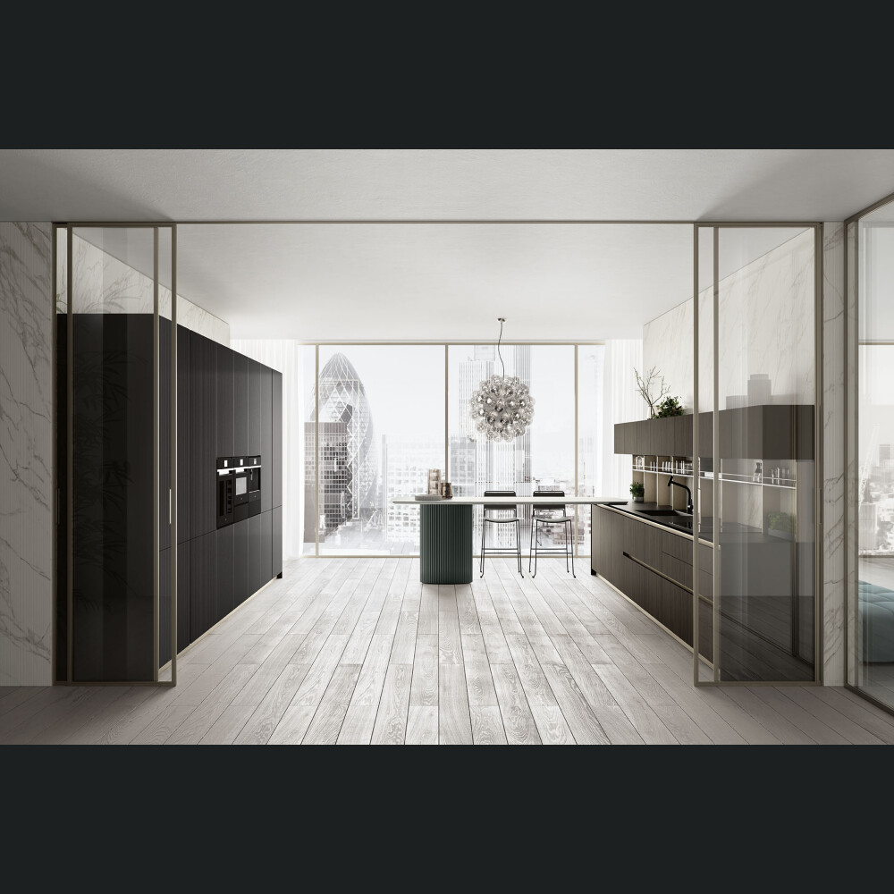 Kuzhinë - Febal Casa (Origina aluminum-framed door)