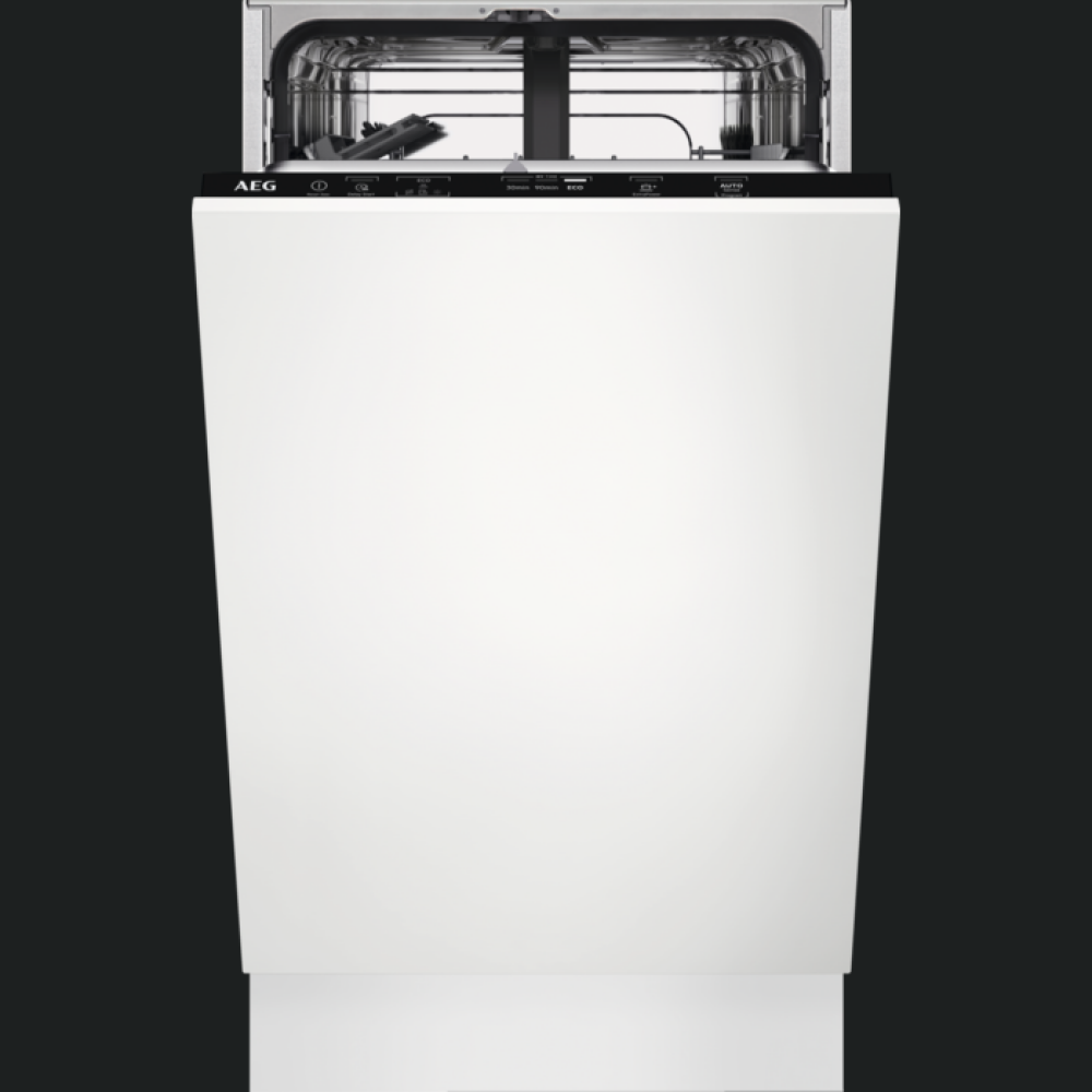 Enëlarëse plotësisht e integruar AEG FSE31407Z, AIRDRY, 45 cm, 9 komplete, inverter, F