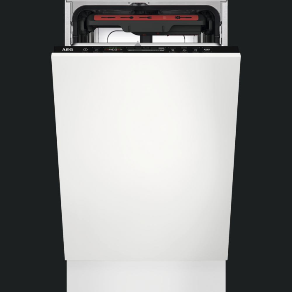 Enëlarëse plotësisht e integruar AEG FSE73527P, GLASSCARE, 45 cm, 10 komplete, INVERTER, D