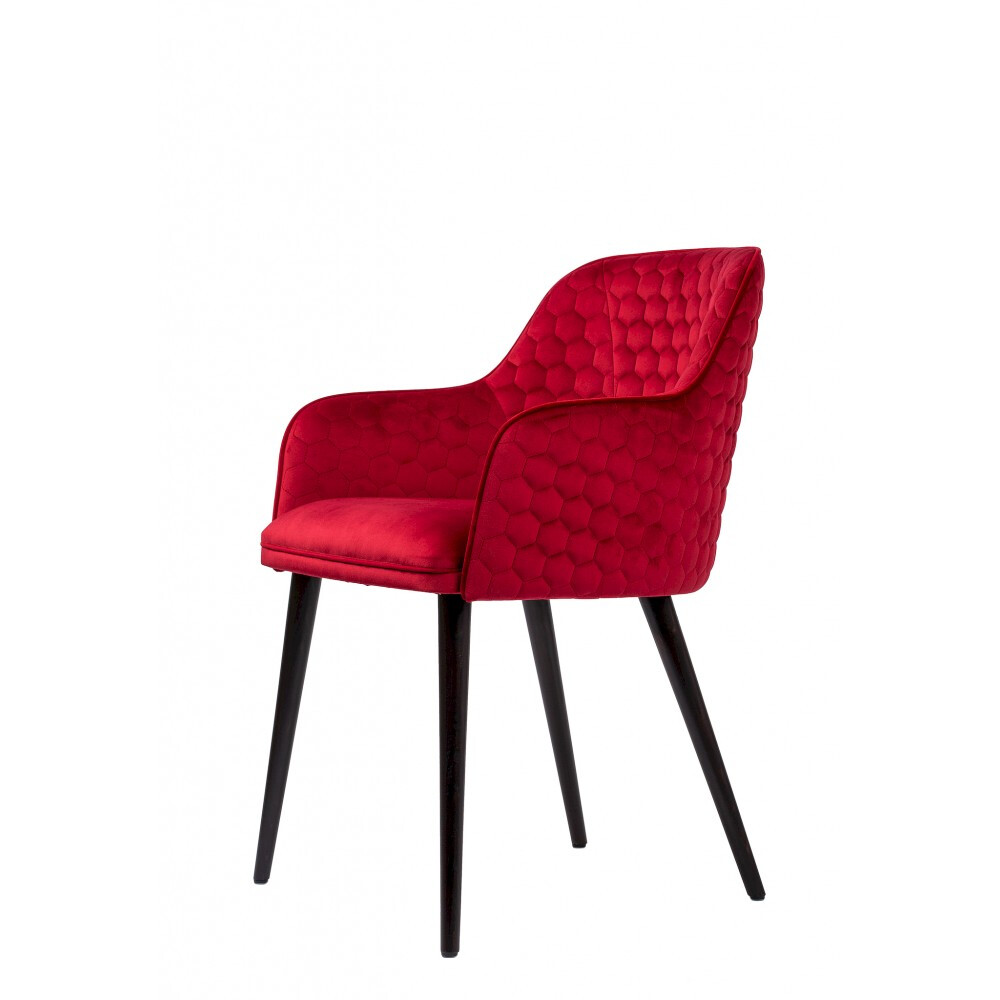 Karrige prej kadifeje Jaqueline Double Honeycomb