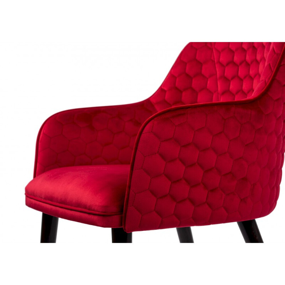 Karrige prej kadifeje Jaqueline Double Honeycomb