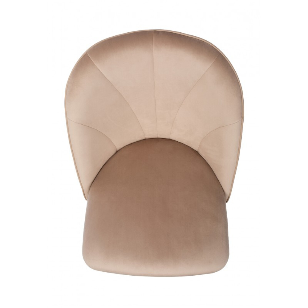 Karrige Celine Leather & Velvet, kadife premium, lëkurë natyrale, këmbë bronzi