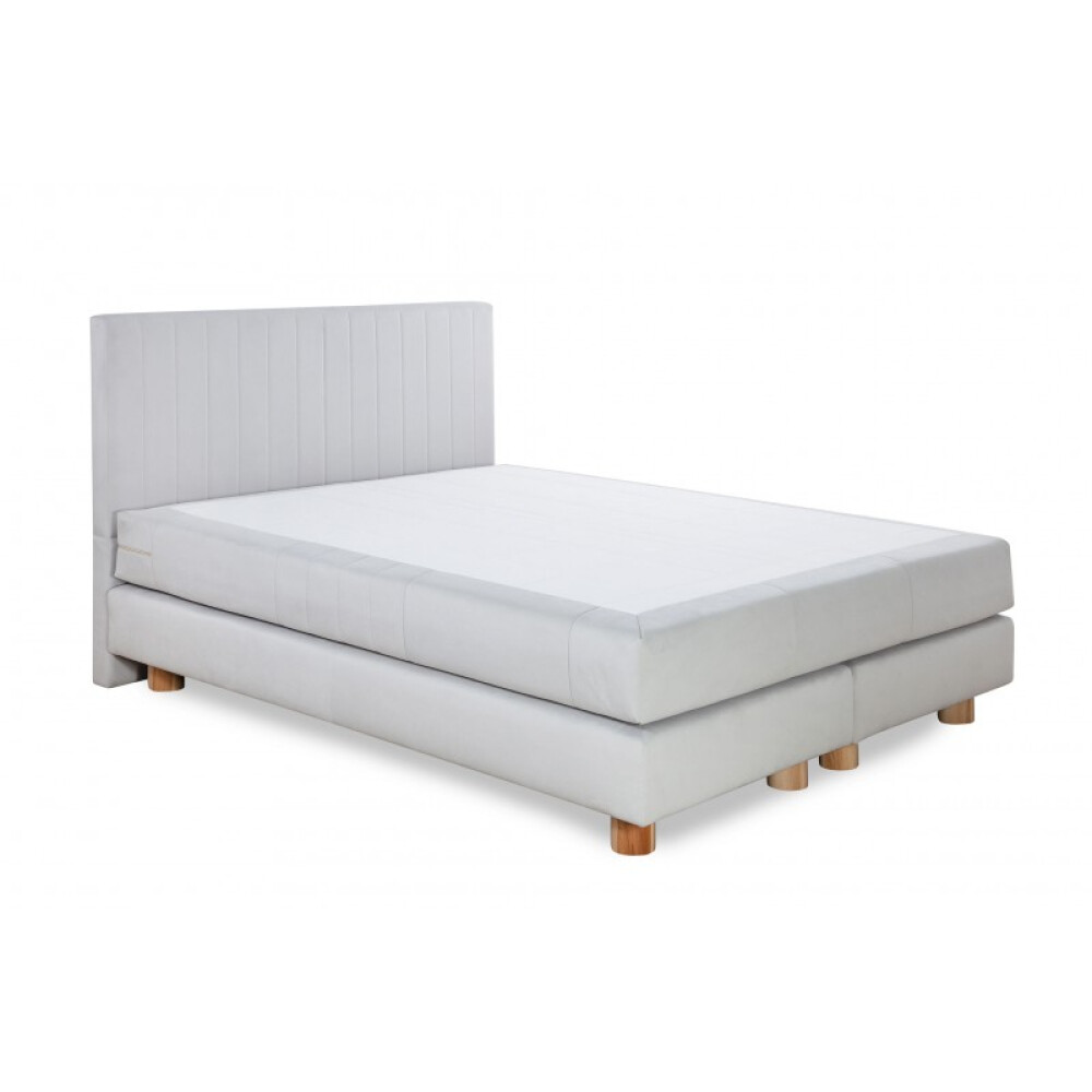 Krevat Marmorelle boxspring, thjesht i veshur me susta, lartësia e kokës 110 cm, dyshek i përfshirë, pa sipër