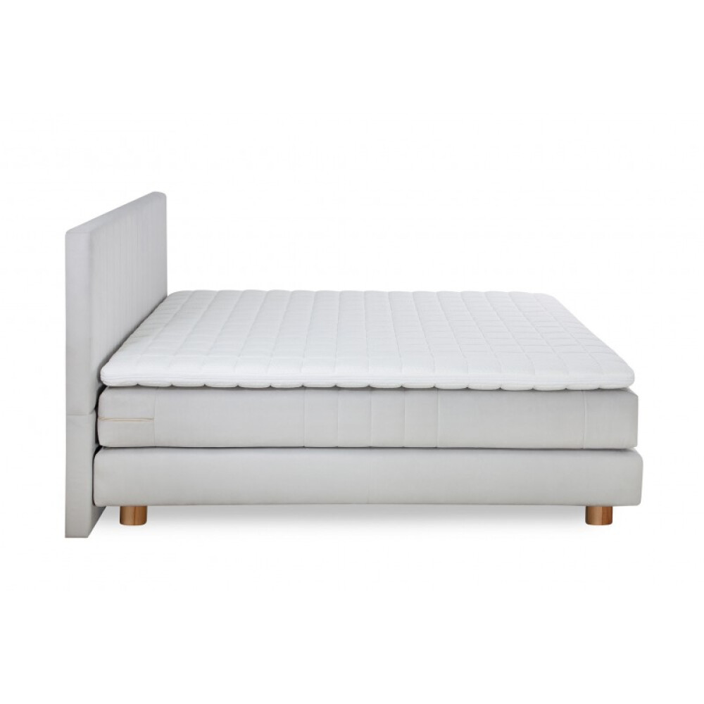 Krevat Marmorelle boxspring, thjesht i veshur me susta, lartësia e kokës 110 cm, dyshek i përfshirë, pa sipër