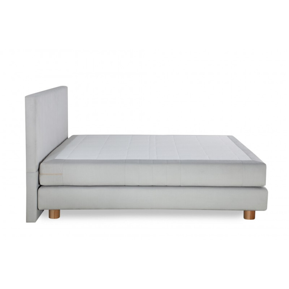 Krevat Marmorelle boxspring, thjesht i veshur me susta, lartësia e kokës 110 cm, dyshek i përfshirë, pa sipër