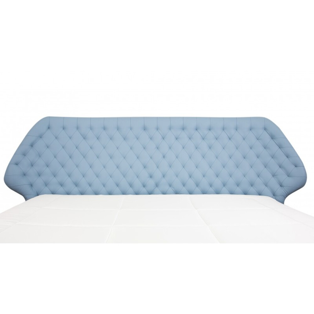Krevat Boxspring Slim Base Sienna, lëkurë natyrale, i përfshirë dyshek