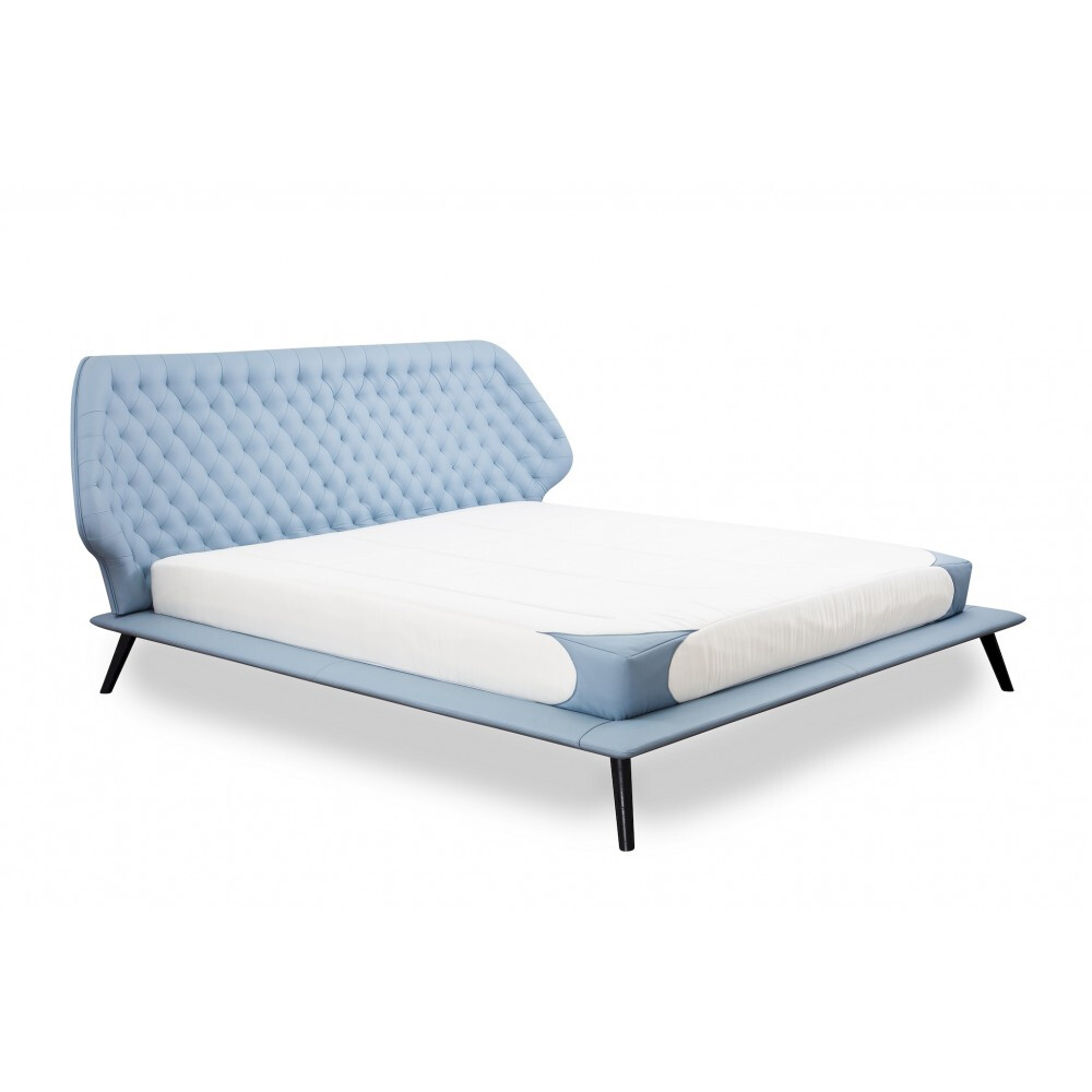Krevat Boxspring Slim Base Sienna, lëkurë natyrale, i përfshirë dyshek