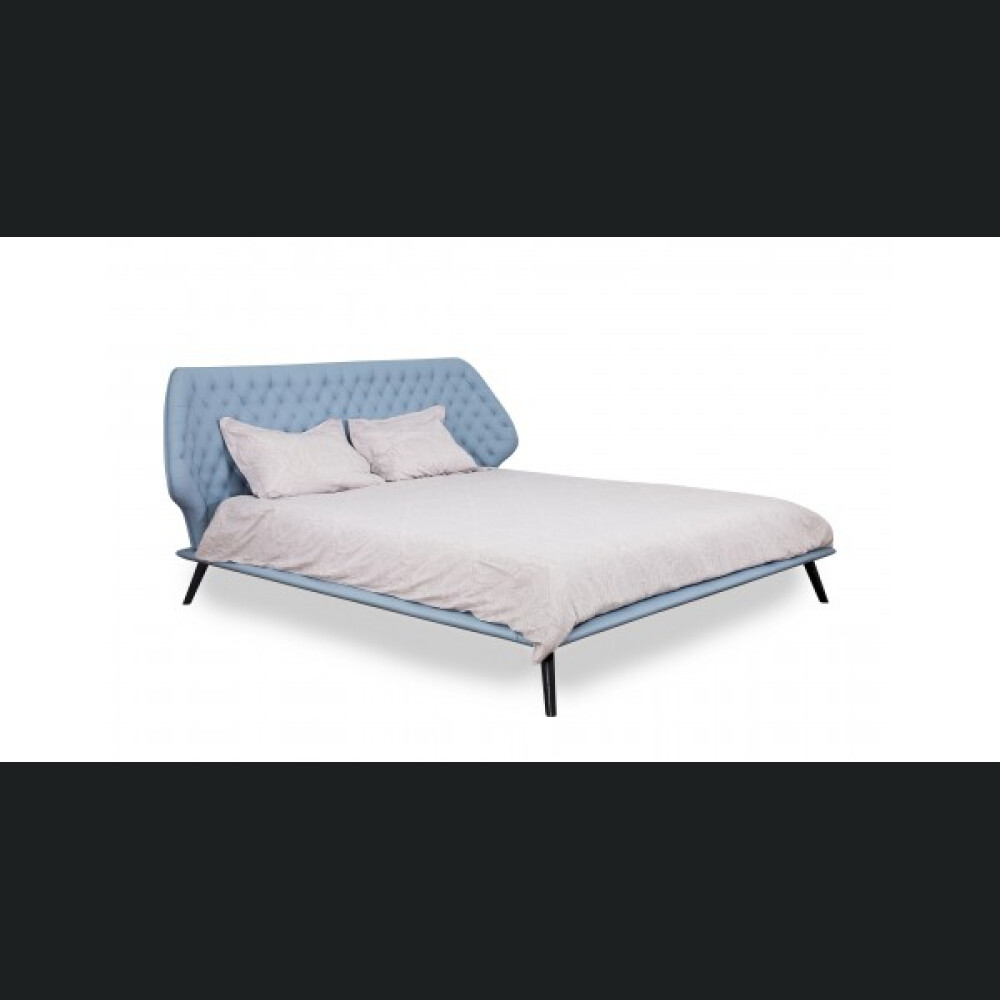 Krevat Boxspring Slim Base Sienna, lëkurë natyrale, i përfshirë dyshek