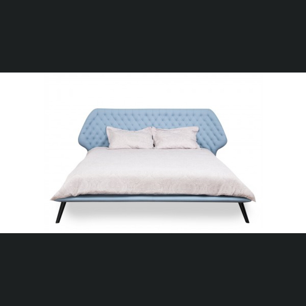 Krevat Boxspring Slim Base Sienna, lëkurë natyrale, i përfshirë dyshek