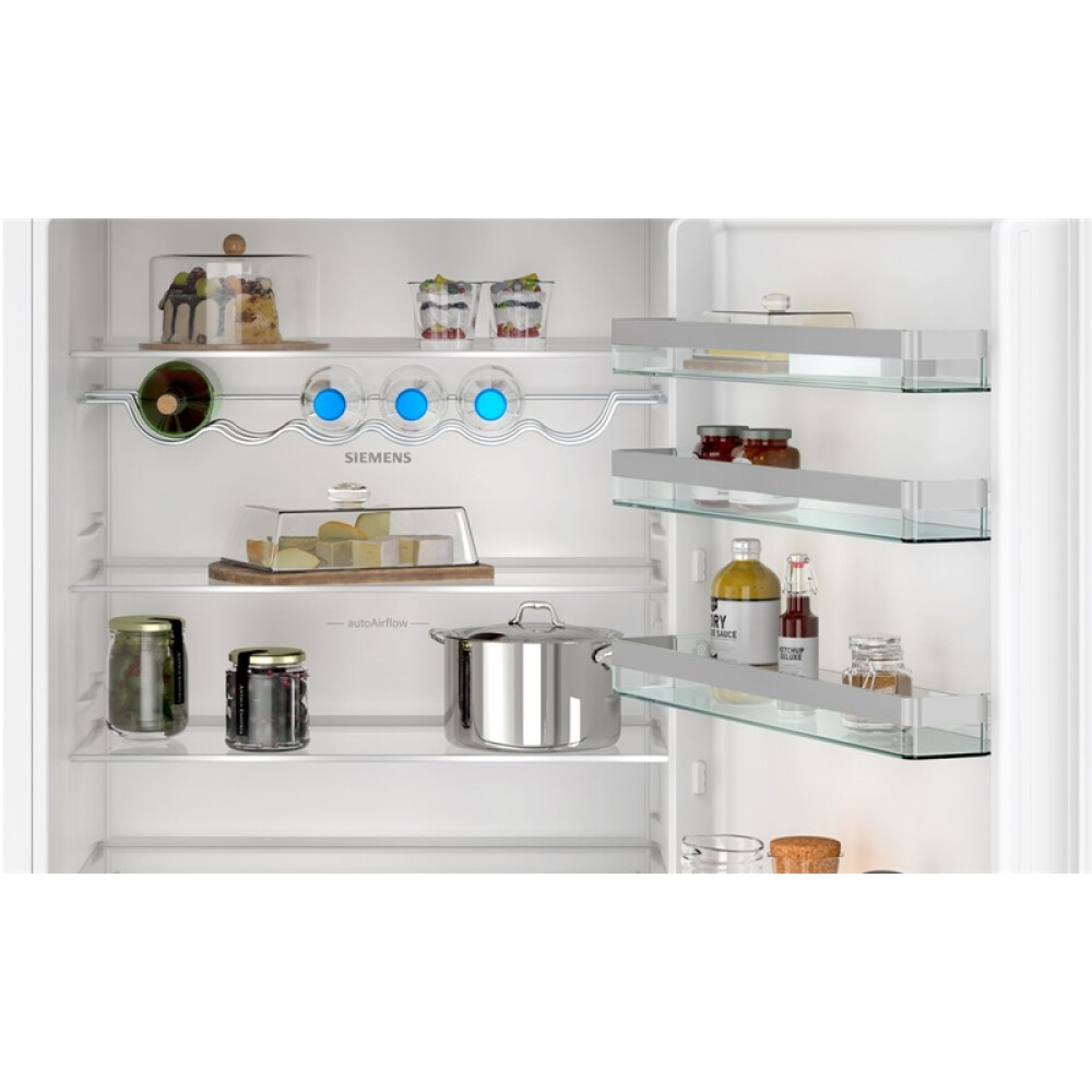 Frigorifer i integruar NoFrost Siemens KB96NVFE1, iQ300, hyperFresh, dritë LED, klasi E, 383 l