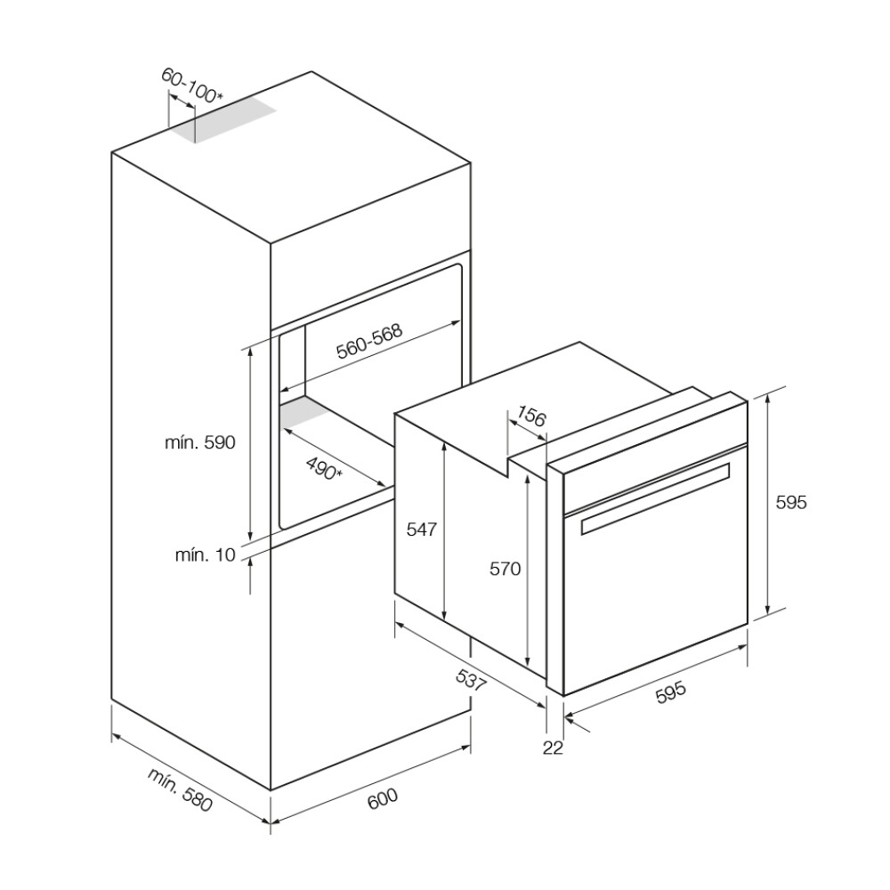 Furrë elektrike multifunksionale Pando PHB-961, 70l, A+