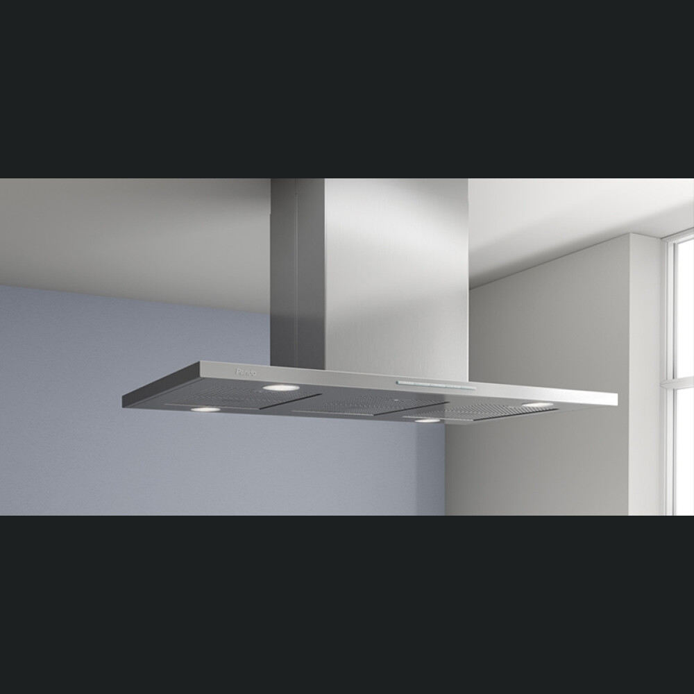Aspirator ishulli Pando I-402 V.1250, gjerësi 90 cm, A+, inox