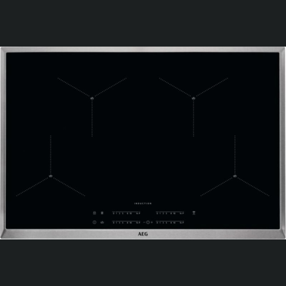 Pllakë me induksion, AEG, IAE84411XB, me SenseBoil, 80 cm