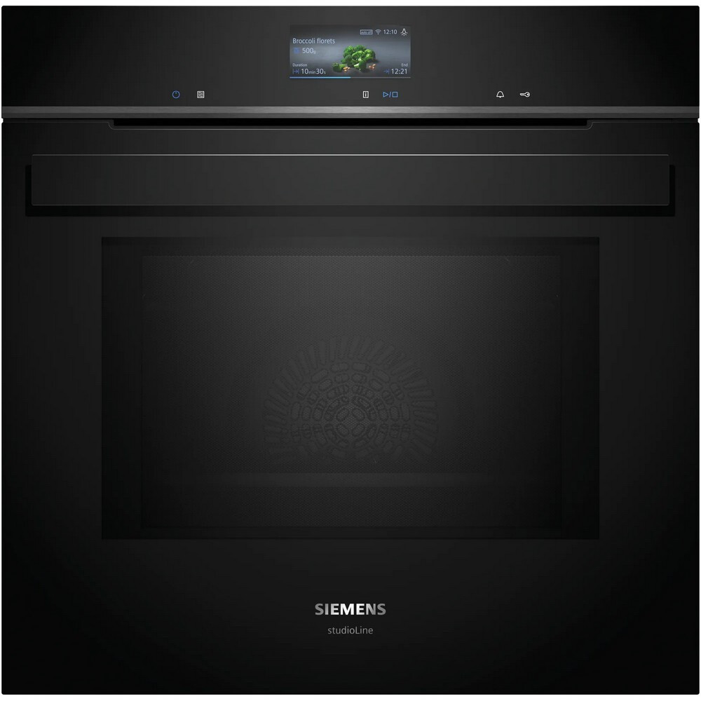 Furrë e integruar Siemens HB934GBB1 iQ700, 60 x 60 cm e zezë, inox, 71 l, A+