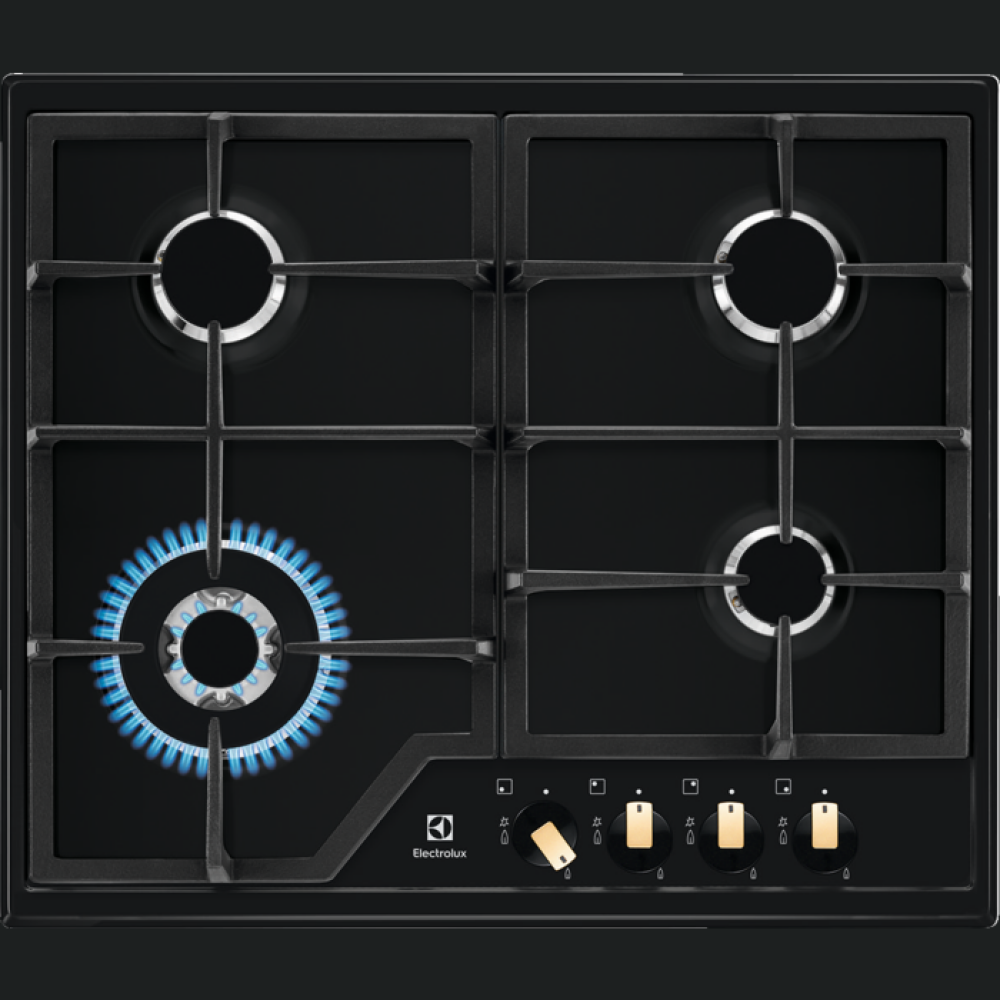 Furrë me gaz Electrolux KGS6436RK 60 cm E zeze mat