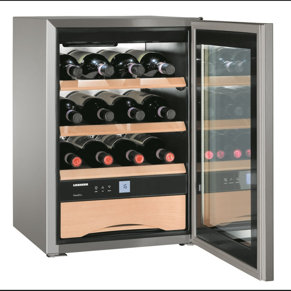 Kabineti vere Liebherr Premium WKes 653, 12 shishe, 38 l,E