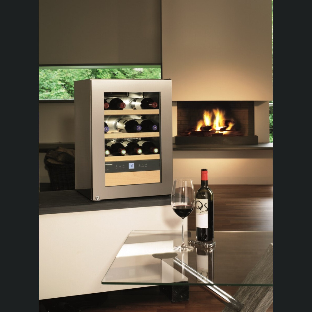 Kabineti vere Liebherr Premium WKes 653, 12 shishe, 38 l,E