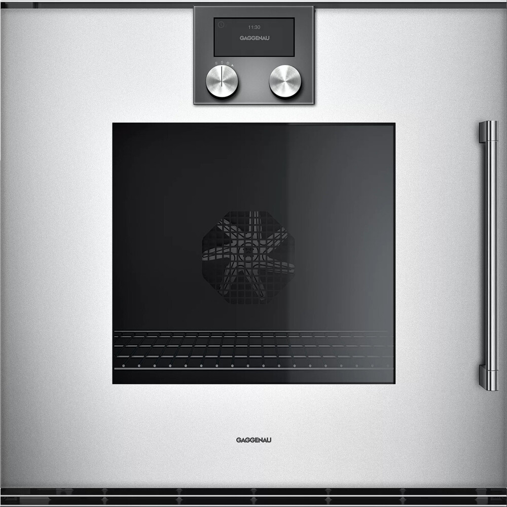 Furrë elektrike e integruar Gaggenau, seria 200, A, 76 l, 60 x 60 cm, argjend, BOP251132