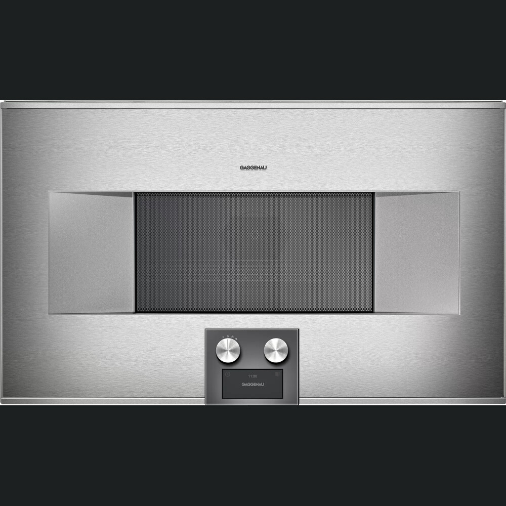 Furrë me mikrovalë të kombinuar Gaggenau, seria 400, 76 x 45 cm,  inox, BM485110