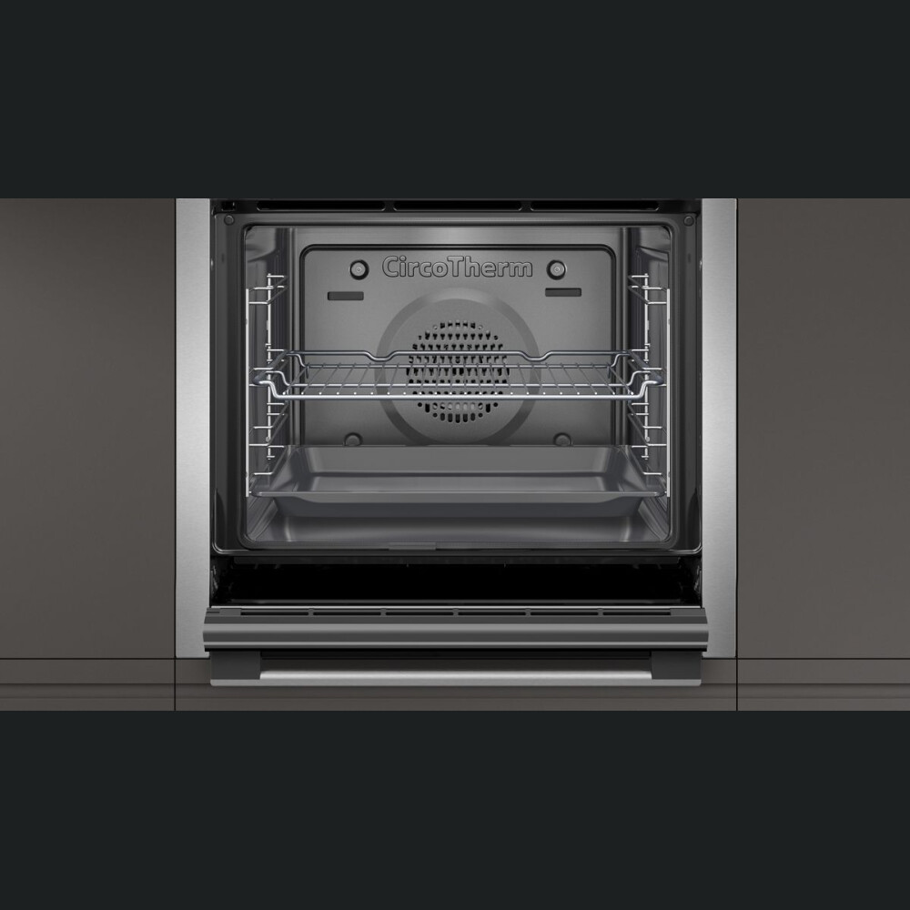 Furrë e integruar Neff B6CCH7AN0,  inox, vetëpastruese pirolitike, 71 l, A