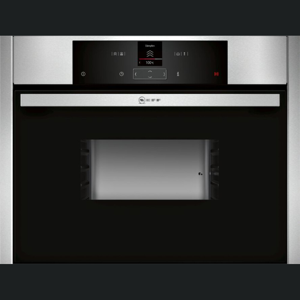 Furrë kompakte e integruar Neff C15DR00N0, me 100% avull,  inox, 38 l