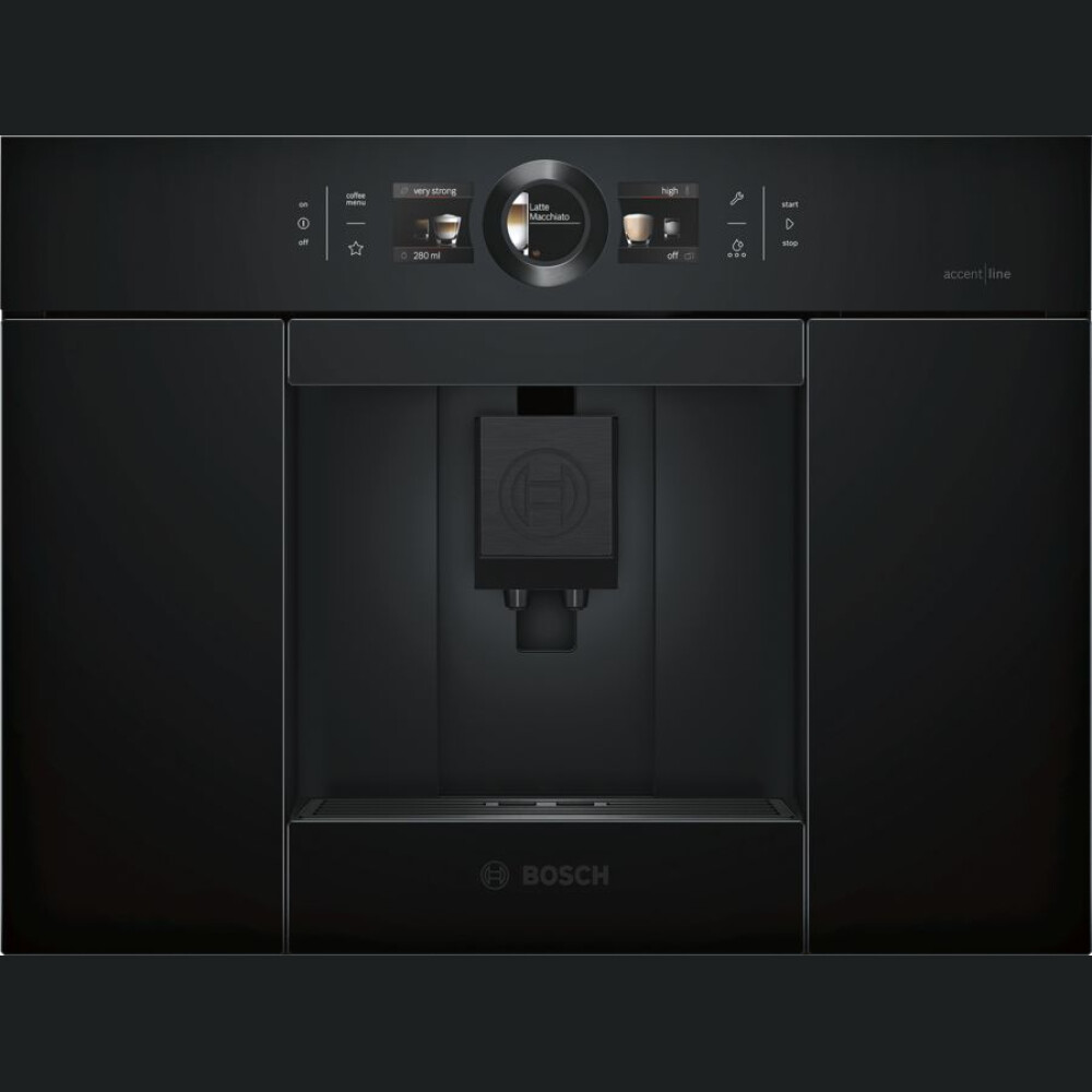 Aparat kafeje automatike e integruar Bosch CTL836EC6, e zezë
