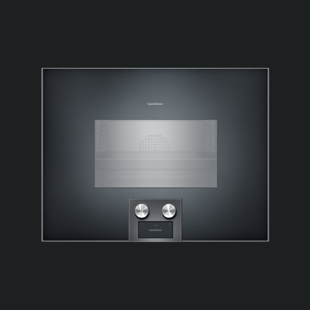 Furra e kombinuar me avull Gaggenau BS454101, seria 400, A, 50l, 60 x 45 cm, antracit