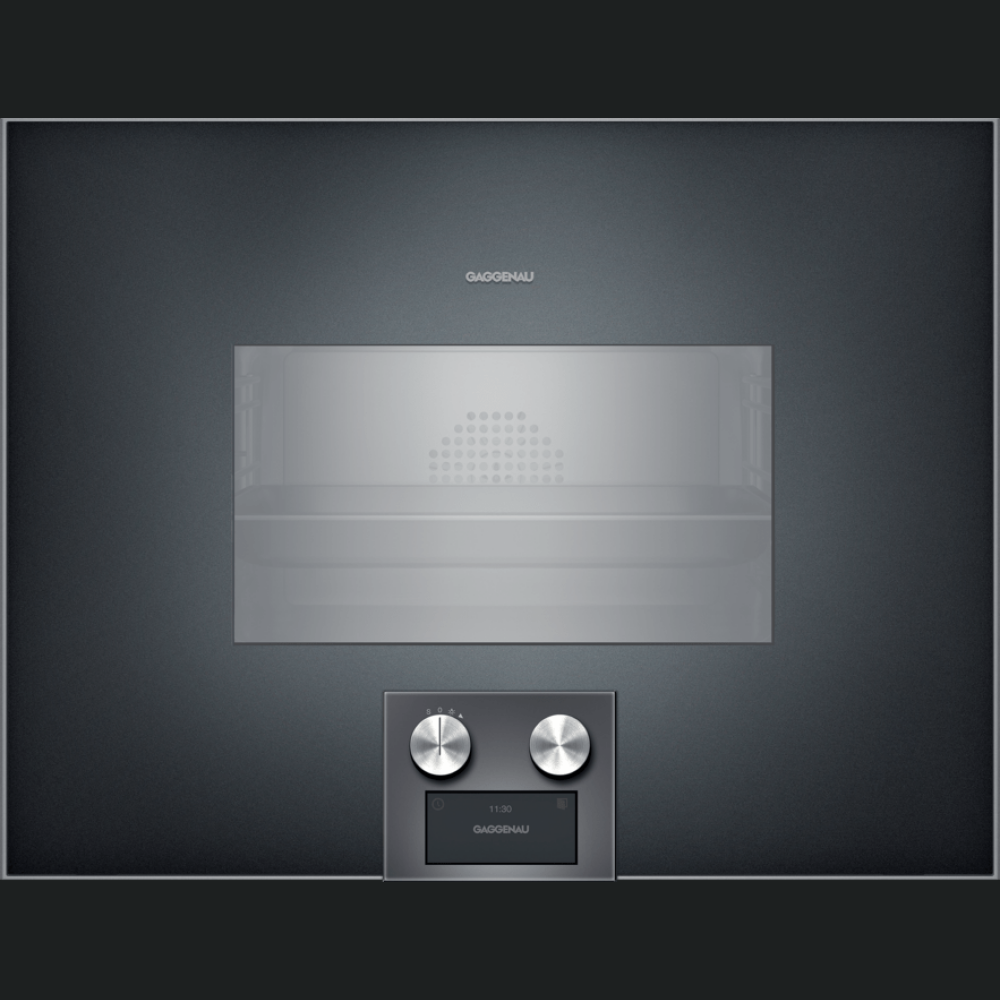 Furra e kombinuar me avull Gaggenau BS454101, seria 400, A, 50l, 60 x 45 cm, antracit