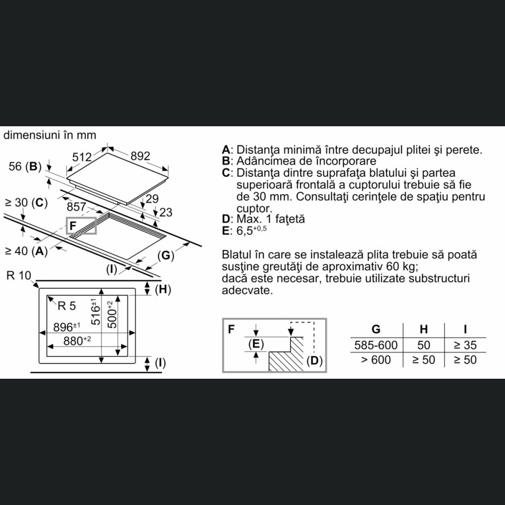Pllakë me induksion Neff T59PT60X0, 5 ndezës, TwistPad®, 90 cm