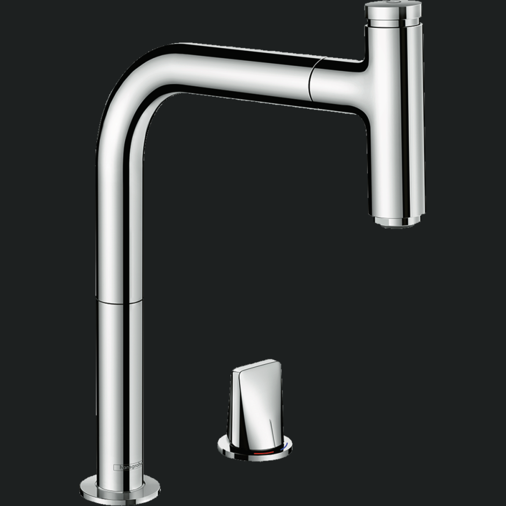 Rubinet kuzhine Hansgrohe Metris Select M71, levë e vetme me 2 vrima 200, grykë, 1jet