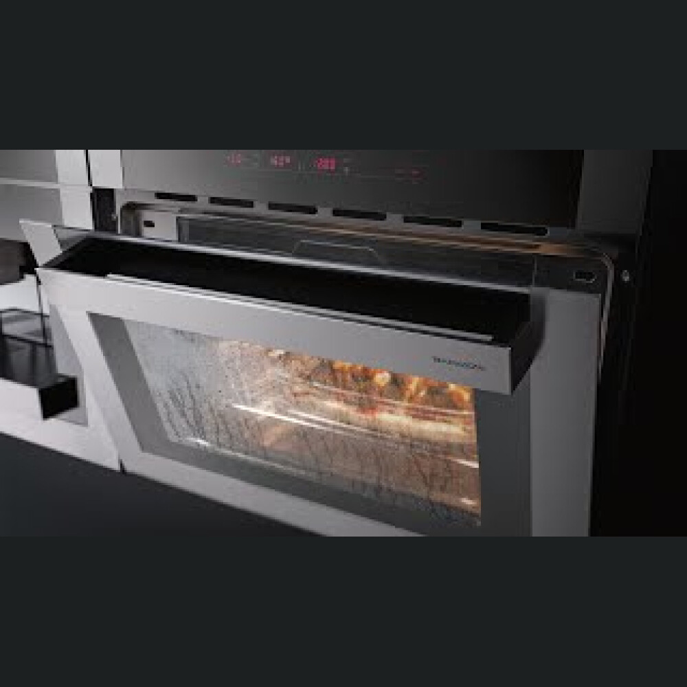 SHOWROOM EXPUS - Furrë kompakte Barzza 1FVCFY e kombinuar me avull, 35 l, inox kundër gjurmëve të gishtave, 6 funksione