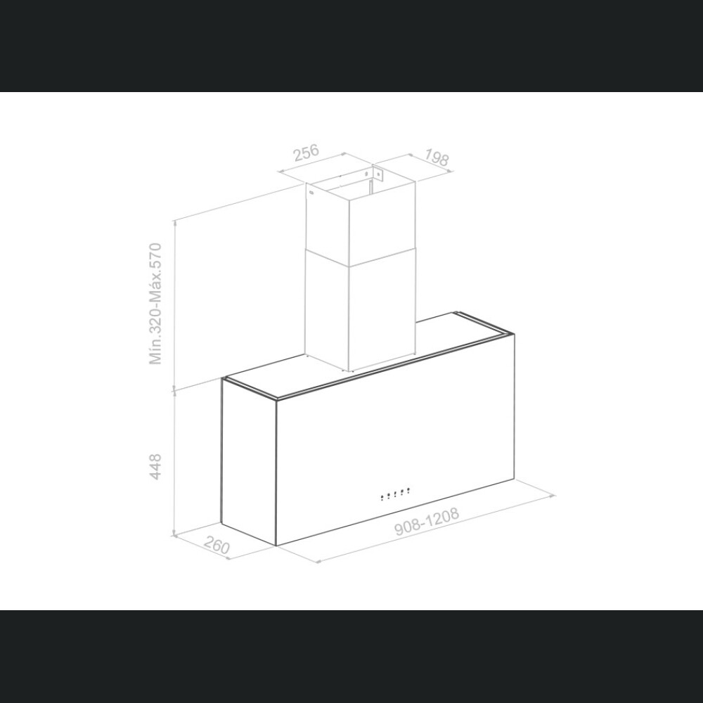 Kapuç muri Pando P-746/90 IX-DEKTON LAURENT V.1050 ECO SEC FLCR-AE, A+