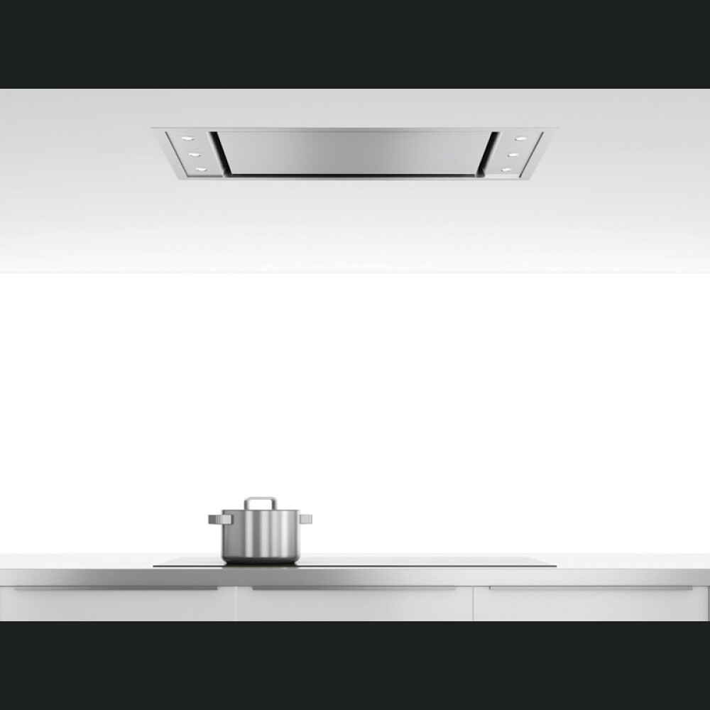 Aspirator tavani Pando E-295 V.1350, lartesia 90 cm, klasi A, inox