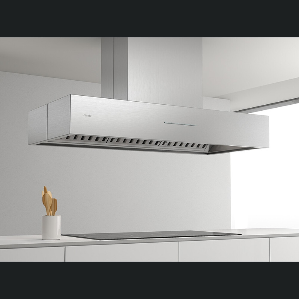 Aspirator ishulli Pando I-1001 V.1250, gjerësi 120 cm, A+, inox