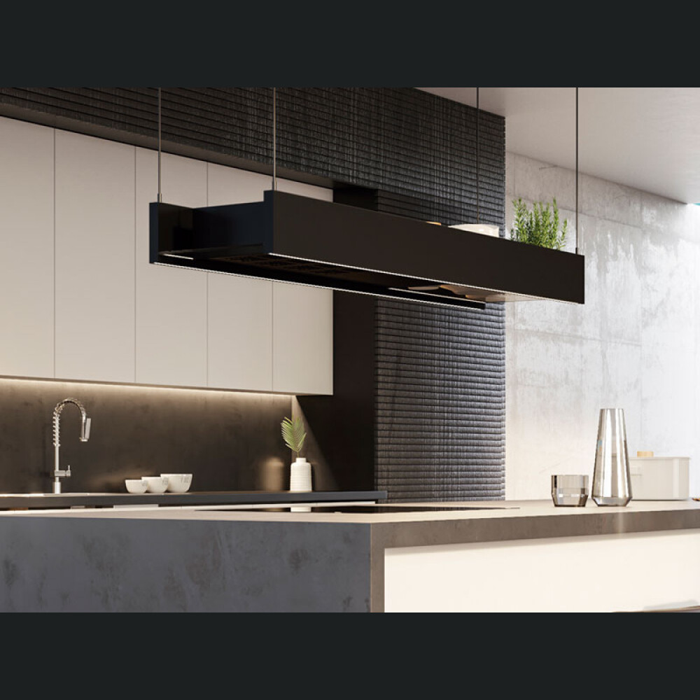 Ishulli me kapuç Pando I-875, përfundim unik, 1.8 m, model i personalizueshëm në çdo ngjyrë të tabelës RAL
