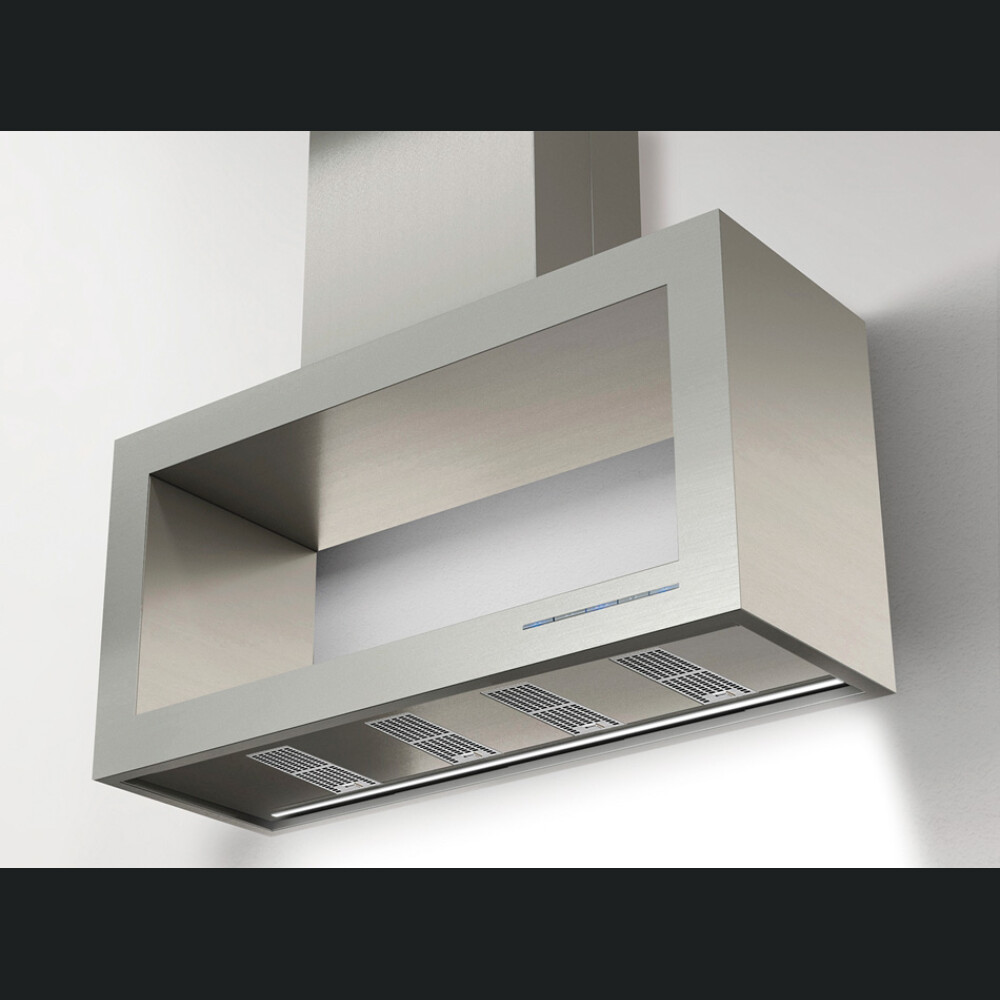 Aspirator muri Pando P-960, H.1250, gjerësia 100 cm, A+, inox