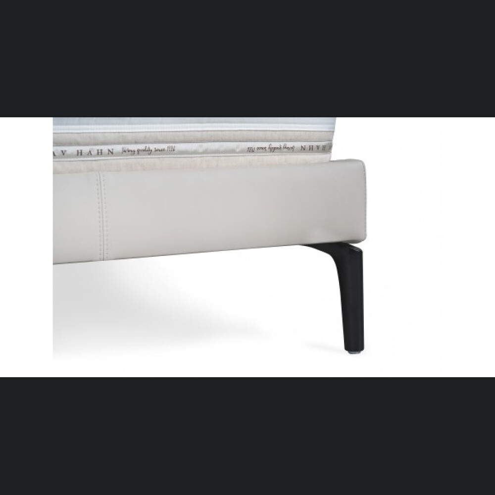Krevat Boxspring Slim Base TriBeCa, lëkurë natyrale