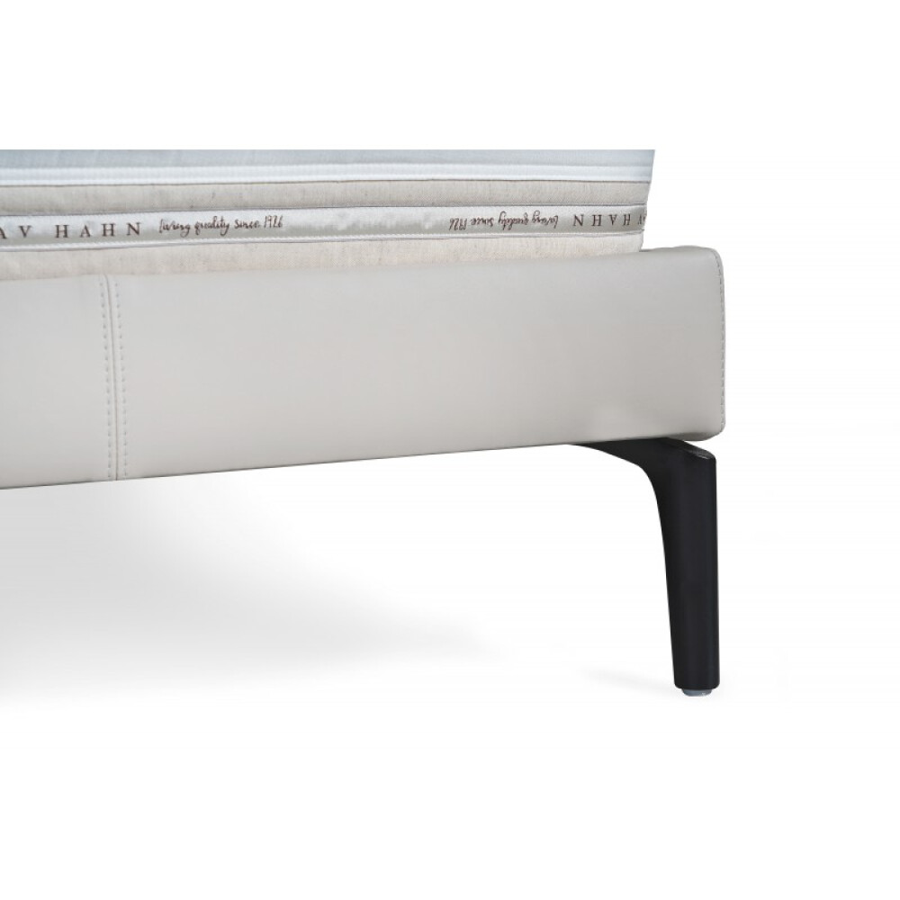 Krevat Boxspring Slim Base TriBeCa, lëkurë natyrale