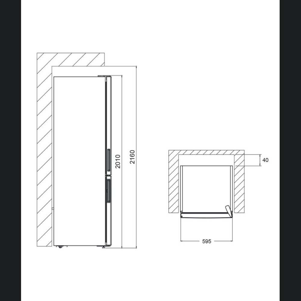 Frigorifer Pando PFLX, NoFrost, 367 l, inox i errët