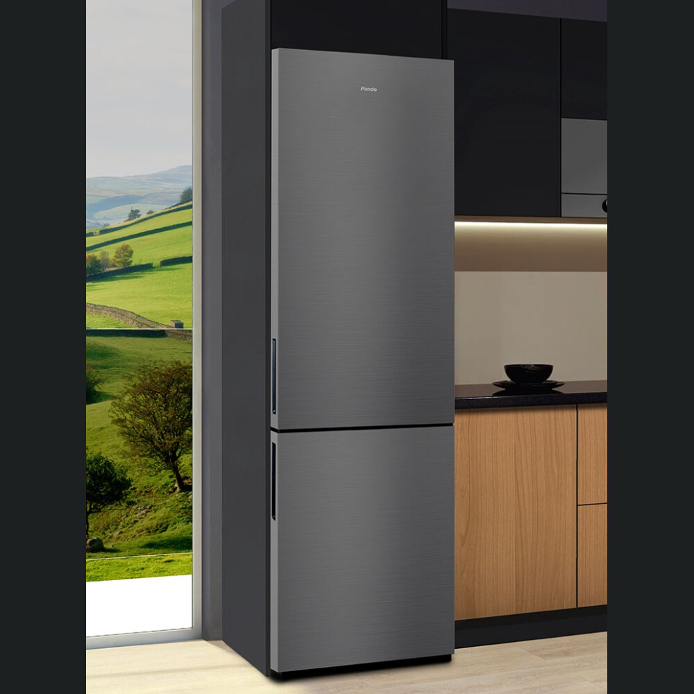 Frigorifer Pando PFLX, NoFrost, 367 l, inox i errët